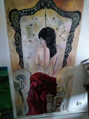 Tür einer Dachgaube